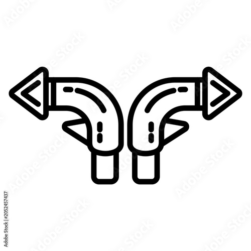 Billede på lærred Turn Signal Icon
