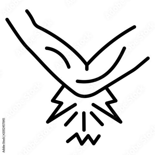 Obraz na płótnie Tennis Elbow Icon