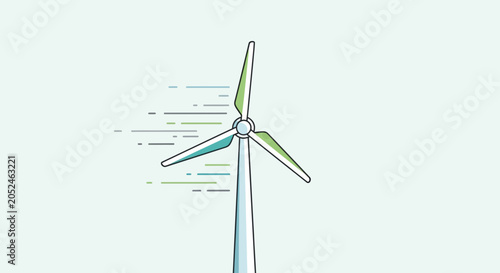 Wind Turbine Renewable Energy Generator.
