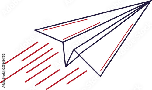 Bild auf Leinwand Airplane Illustration Design