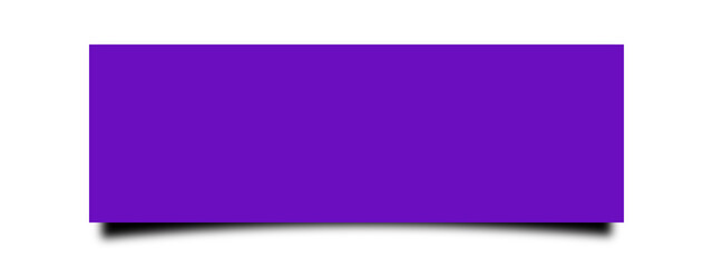 ratio 3;1.  violet with shadow of rectangle isolated on transparent background
