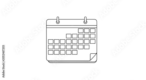 Wall Calendar with Tear Off.
