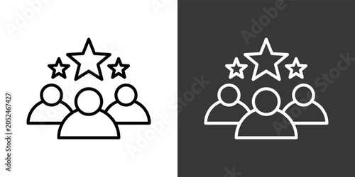 Bild auf Leinwand Exclusivity Black And White Icon Set Collection Pack Vector Illustration