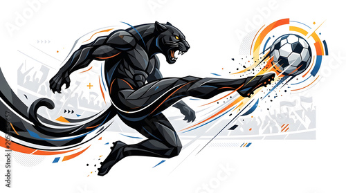 A dynamic vector illustration captures a grunge silhouette of a horse and jockey in full action during an intense sport competition