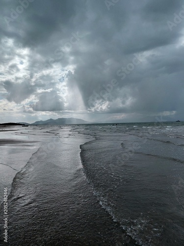 Obraz na plátně Vista del Mar antes de una lluvia en Punta Chame, Panama Oeste