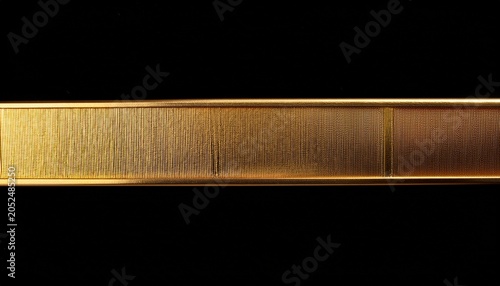 A Gold Strip With A Black Background