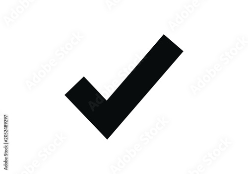 Φωτογραφία Icono de marca de verificación negra