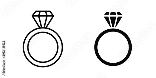 Картината върху платно Broken heart icon