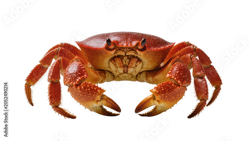Fotografía Red crab with large claws and spiky legs