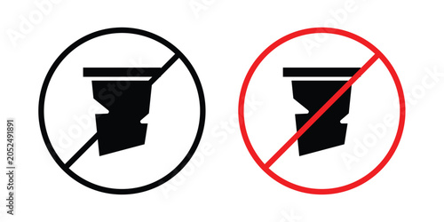 Canvastavla Dont throw away plastic sign