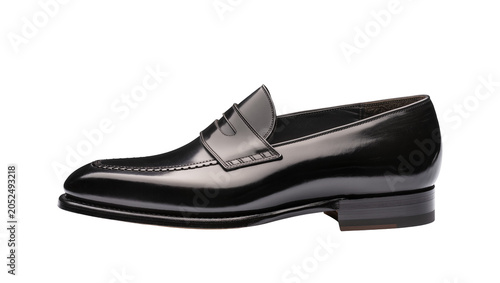 Quadro su tela Black polished leather penny loafer shoe