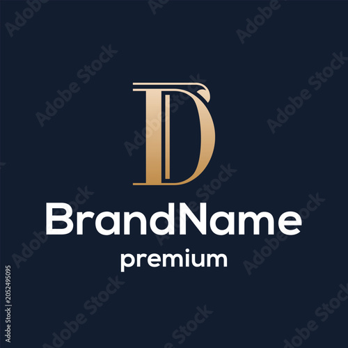letters D logo design. modern icon creative monogram inspiration.