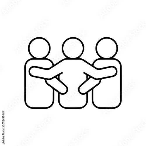 People Hugging Icon
