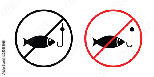 Tableau sur toile No fishing sign