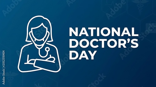 National doctor's day with female physician