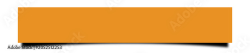 ratio 6;1. orange background with shadow of rectangle isolated on transparent background