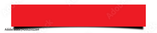 ratio 6;1. red background with shadow of rectangle isolated on transparent background
