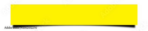 ratio 6;1. yellow background with shadow of rectangle isolated on transparent background