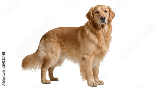 Fotografie Golden Retriever dog standing full body view