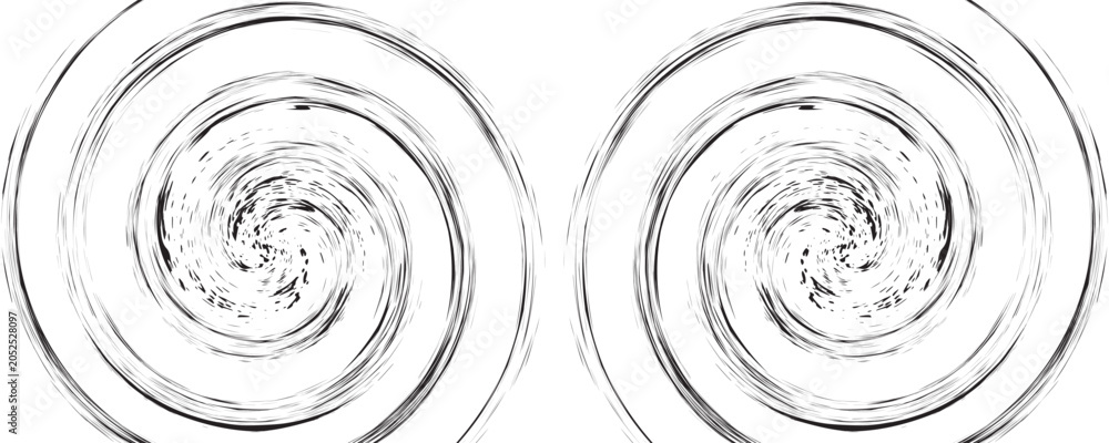 Fotografía Abstract hand drawn ink vortex spiral background texture