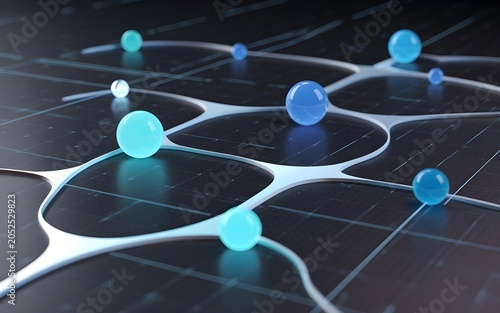 a clean 2d digital illustration of technology