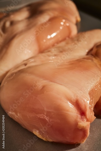 Obraz na płótnie Raw, farmstead, boneless chicken breast
