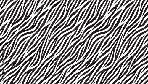 Vector illustration of a Seamless Zebra Pattern Background