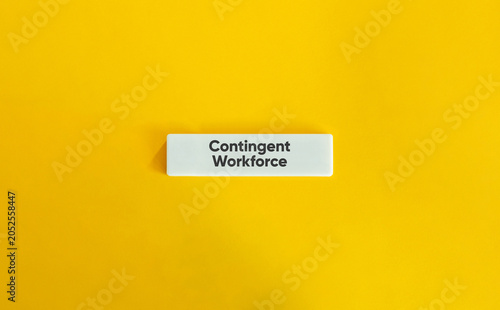 Принти на полотні Contingent Workforce Employment Strategy Temporary Staffing Business Human Resou