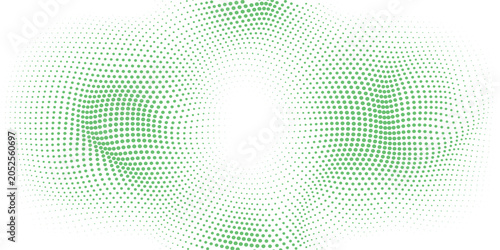 Light Green, Yellow vector banners set of circles, spheres. Abstract spots. Art Background of bubbles in halftone style with colored gradient.