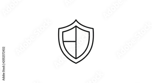 Shield icon protection security symbol.