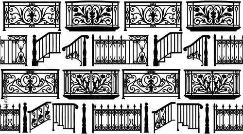 Foto Wrought iron fence and railing designs