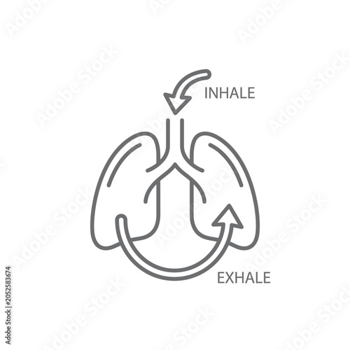 Photos Lungs Breathing Inhale Exhale Diagram.