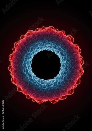 Abstract visualization of ultimate compression. A conceptual void where all matter collapses into an infinitely dense point, limitless, force, digital