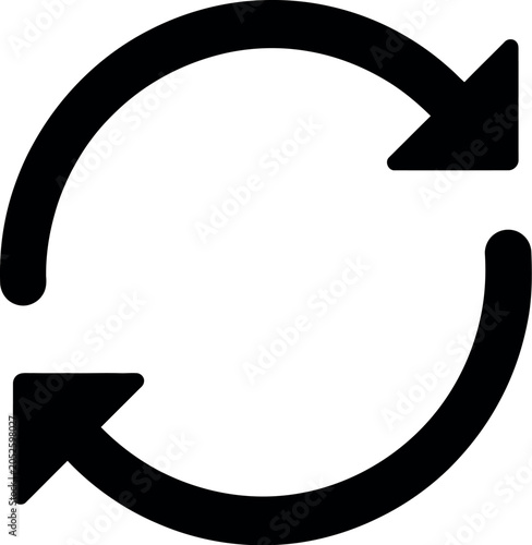 Refresh Reload Icon Circular Arrows Sync Update Symbol