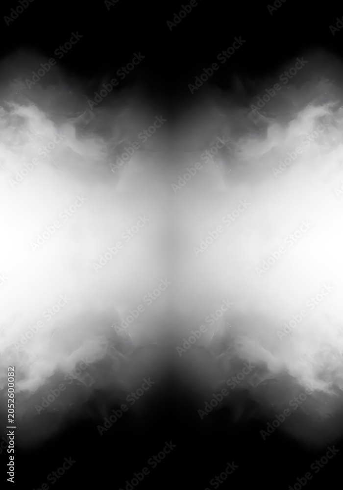 Fototapeta premium Abstract background showing a continuous flow of light gray smoke and pure white fog, creating an infinite, seamless, empty digital transition space, neutral, soft, smooth