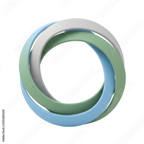 Interlocking Rings Abstract Design
