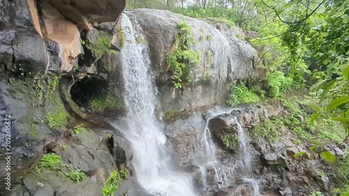Waghbil cave waterfall or Tiger's cave waterfall at near Mumbai, Maharashtra