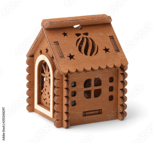 Small wooden christmas toy house