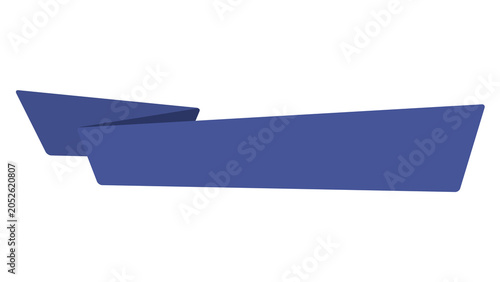 Origami ribbon text holder