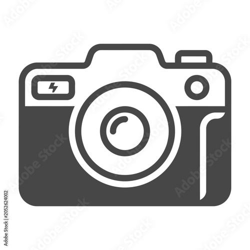 Foto Camera icon for photography and media recording vector illustration with photo t