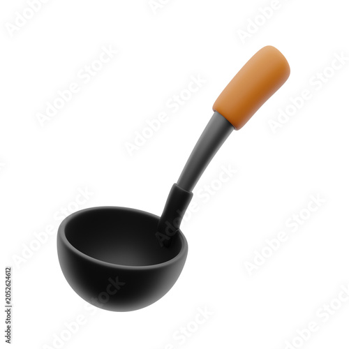 Slika na platnu Soup Ladle 3d illustration