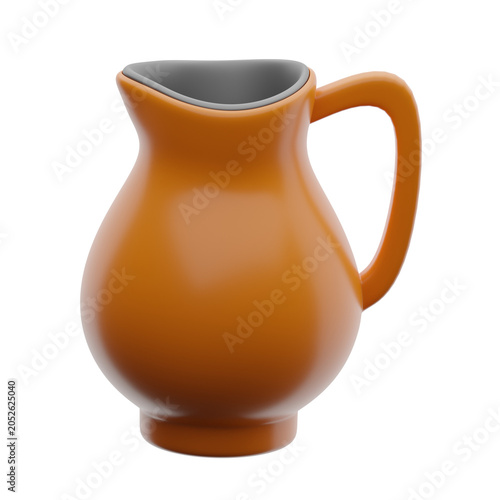 Fotografija Ceramic Pitcher 3d illustration