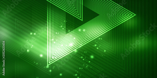 2d illustration Abstract futuristic electronic circuit technology background
