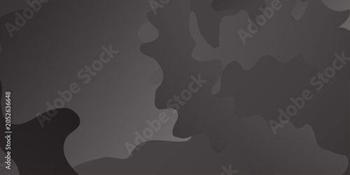 Slika na platnu Abstract black and grey wavy background