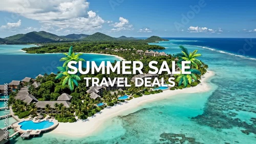 Summer travel sale advertisement