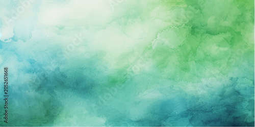 Photos Abstract Teal and Green Wash: A fluid watercolor texture in soothing shades of teal and green, evoking a sense of calm and natural beauty