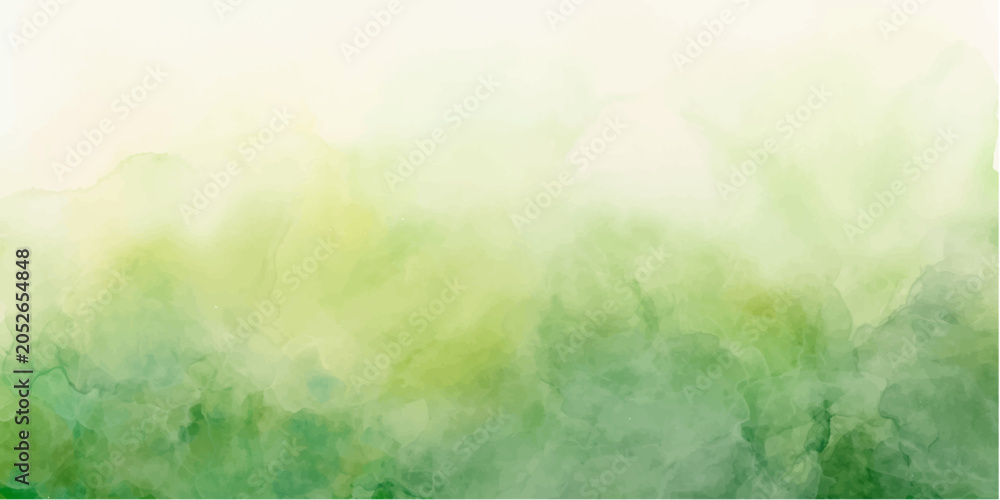 Fototapeta premium Abstract Green Watercolor Texture