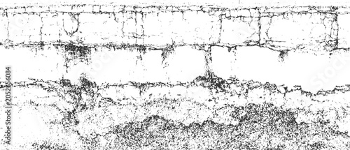 Cracked textured surface black white abstract grunge background