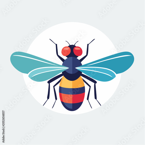 Stylized Bee Illustration