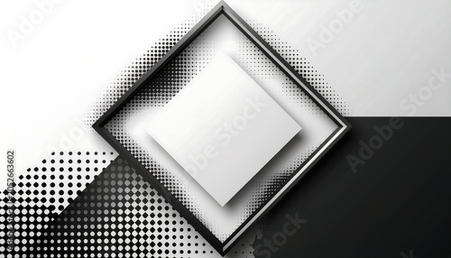Abstract Geometric Halftone Pattern.
